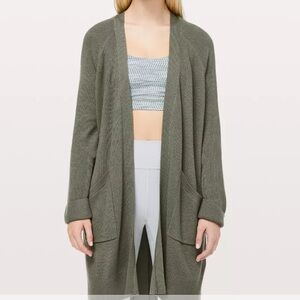 lululemon athletica Grey Sage Still at Ease Cardigan